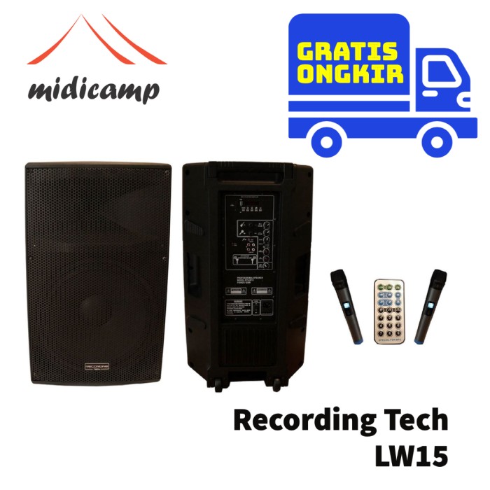 Portable Speaker Recording Tech RT-LW15 15 inch