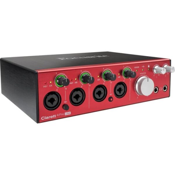 Focusrite Clarett 4Pre USB 18x6 USB Type C Audio Interface