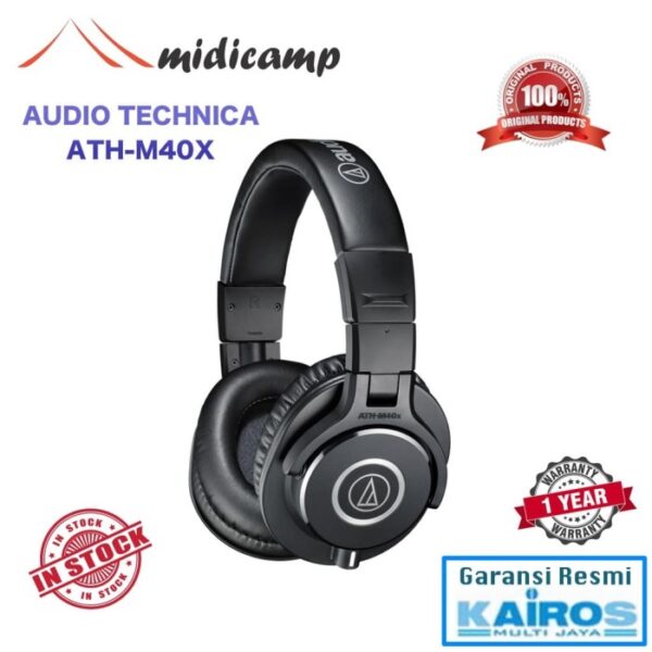 Audio Technica ATH-M40x Professional Flat Monitor Headphone