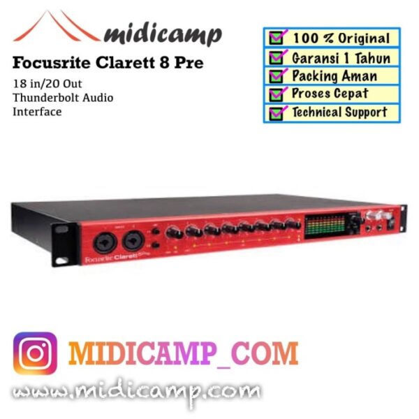 Focusrite Clarett 8 Pre Thunderbolt Audio Interface