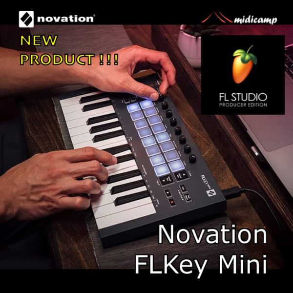 Novation FLKey Mini 25 Key FL Studio Midi Keyboard Controller Midicamp