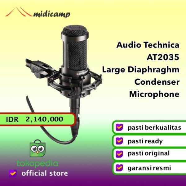 mic condenser at2035 audio technica