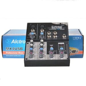 Mixer Audio Alctron MX4 MX-4 Desktop 4-Channel USB Monitoring