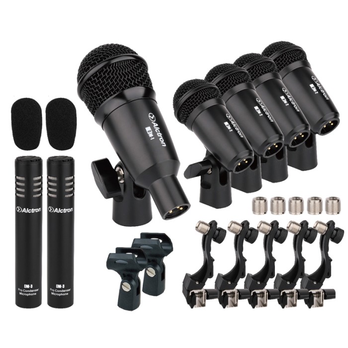 Mic Drum Alctron T8400 Professional Drum Kit Bundle