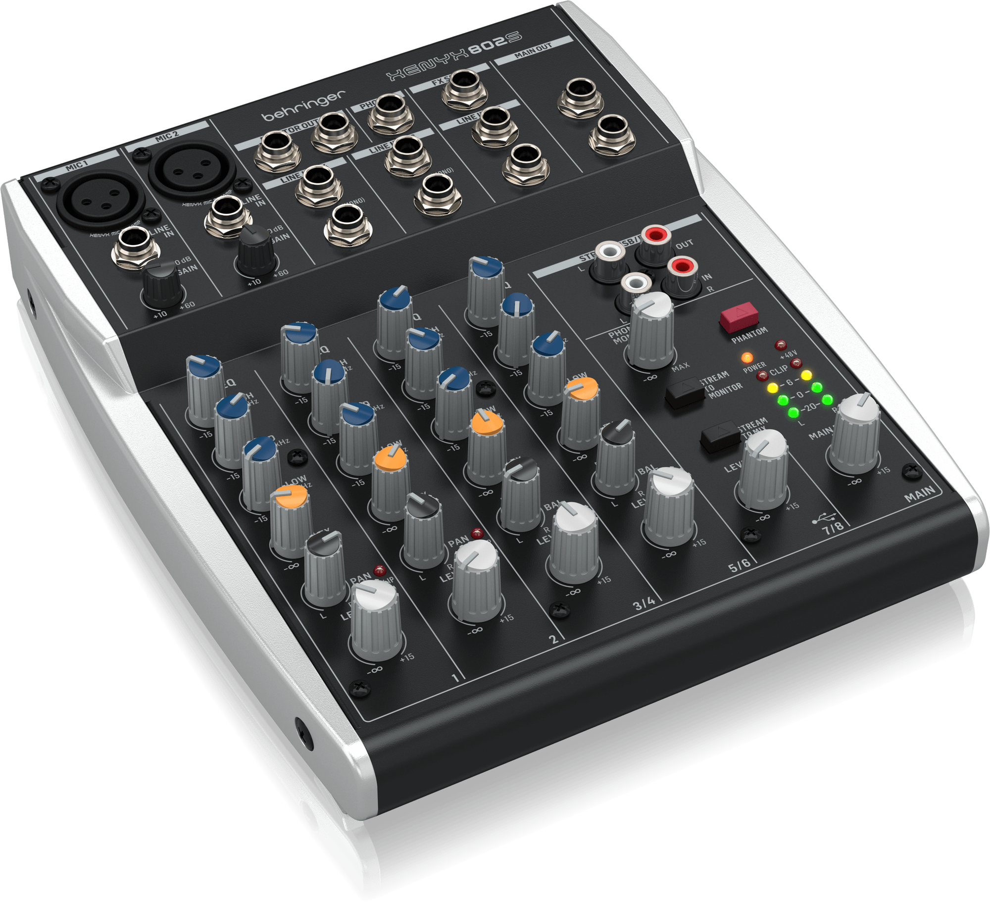 Behringer Xenyx 802S 802 Mixer 4 Channel USB Audio Interface Soundcard - Image 2