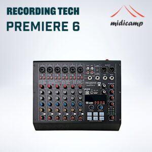 Mixer USB Audio Interface 6 channel Recording Tech Premiere 6 Soundcard Live Streaming Karaoke