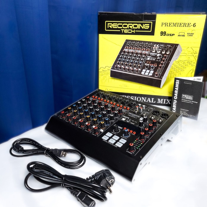 Mixer USB Audio Interface 6 channel Recording Tech Premiere 6 Soundcard Live Streaming Karaoke - Image 2