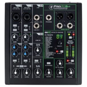 Mackie ProFX6v3 Mixer Analog USB 6 channel dengan Efek