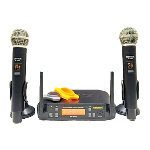 Mic Wireless 2 mikrofon BMB WT-7500 karaoke live streaming podcast bisa pindah frekuensi WT7500 WT 7500 - Image 3