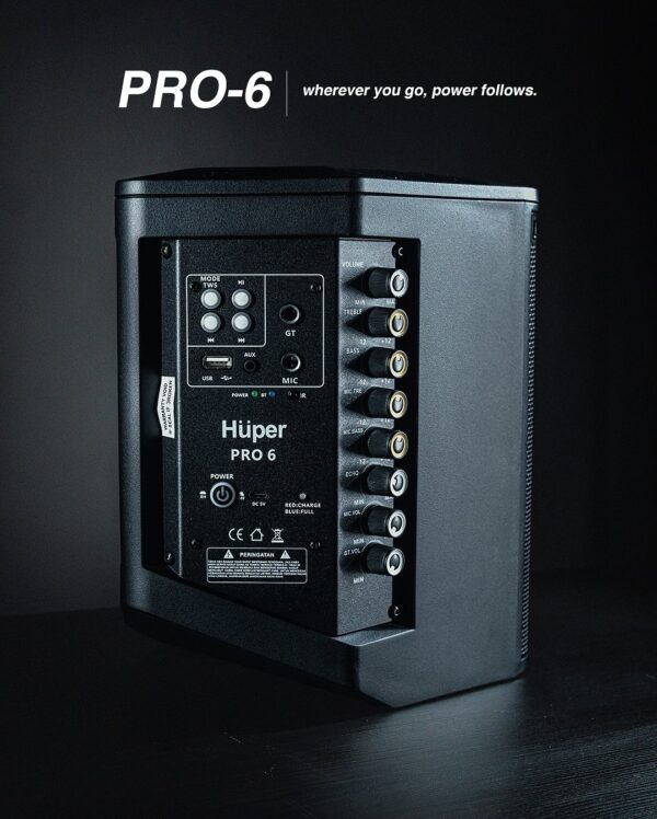 Huper Pro 6 Portable PA Active Speaker - Image 2