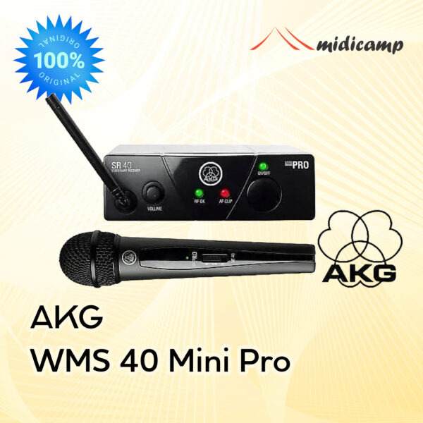 AKG WMS40 Mini Single Handheld – Microphone Wireless Profesional